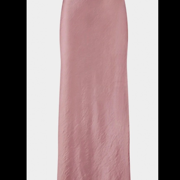 Elegant Satin Maxi Skirt in Pink - Picture 1 of 1